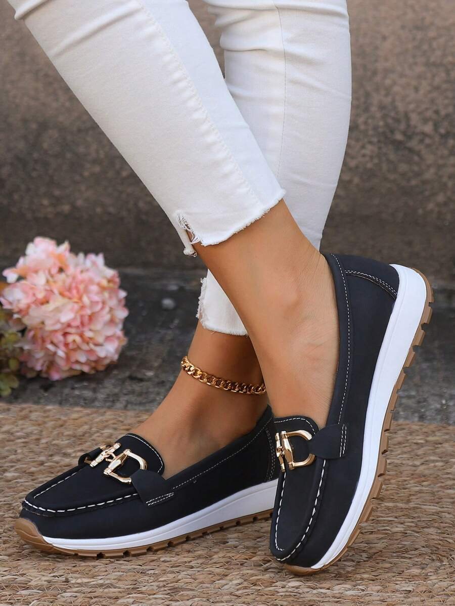 Gabriella | Women's Orthopedic Slip-On Shoes with Gold Detail
