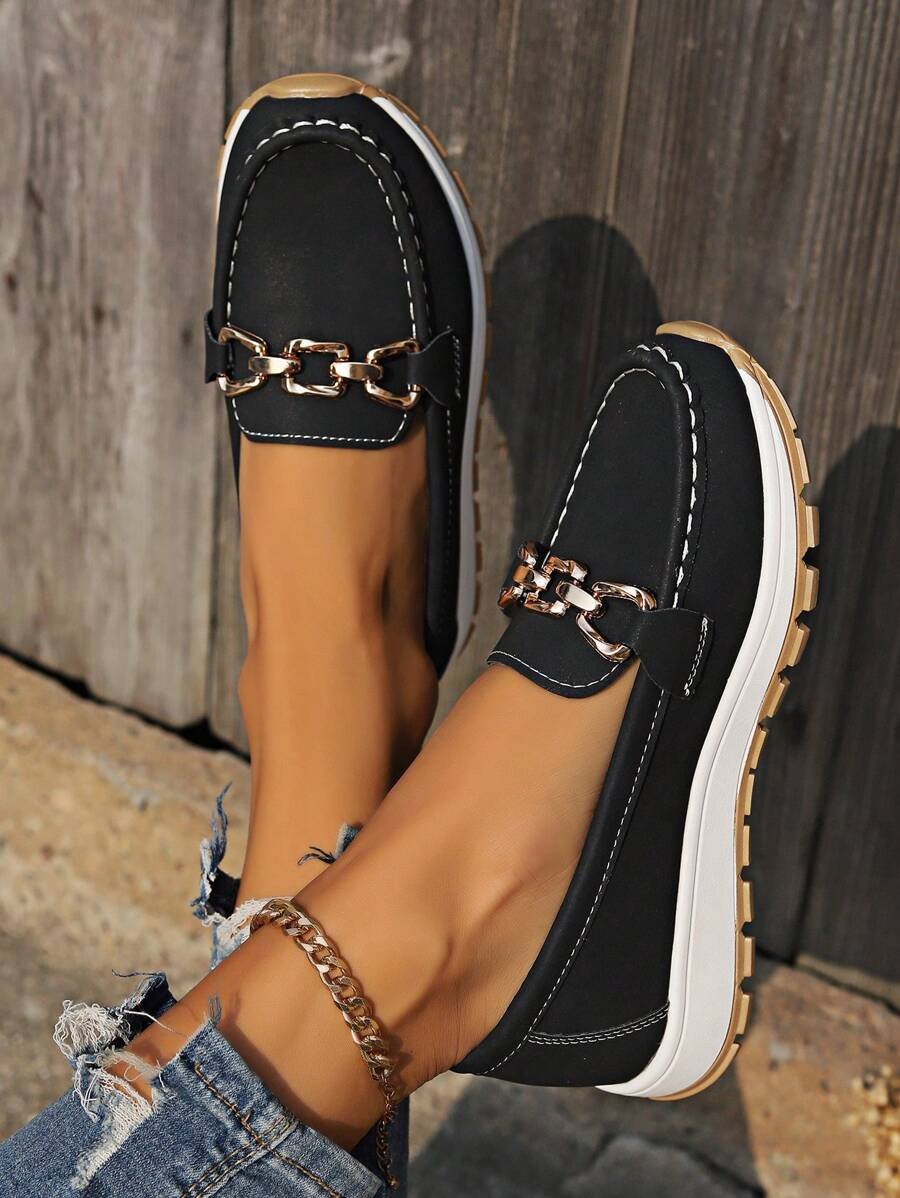 Gabriella | Women's Orthopedic Slip-On Shoes with Gold Detail