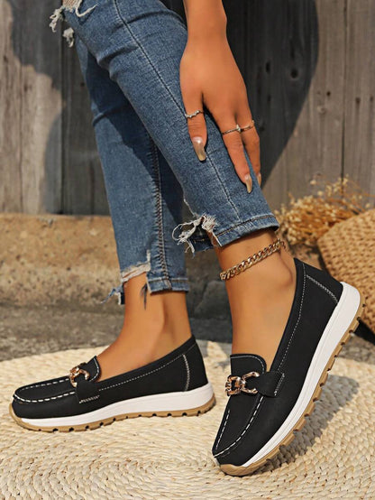 Gabriella | Women's Orthopedic Slip-On Shoes with Gold Detail
