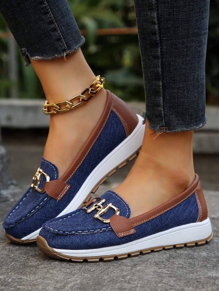 Gabriella | Women's Orthopedic Slip-On Shoes with Gold Detail