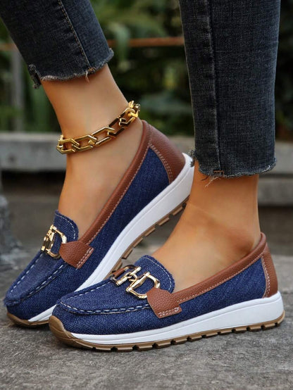 Gabriella | Women's Orthopedic Slip-On Shoes with Gold Detail