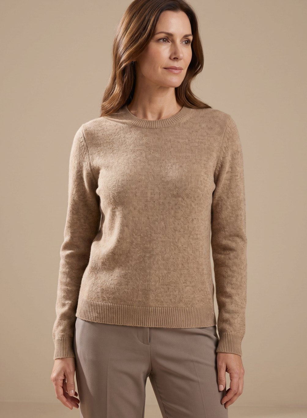 Hannah | Women's Oversize Turtleneck Knit Lounge Set with Wide Leg