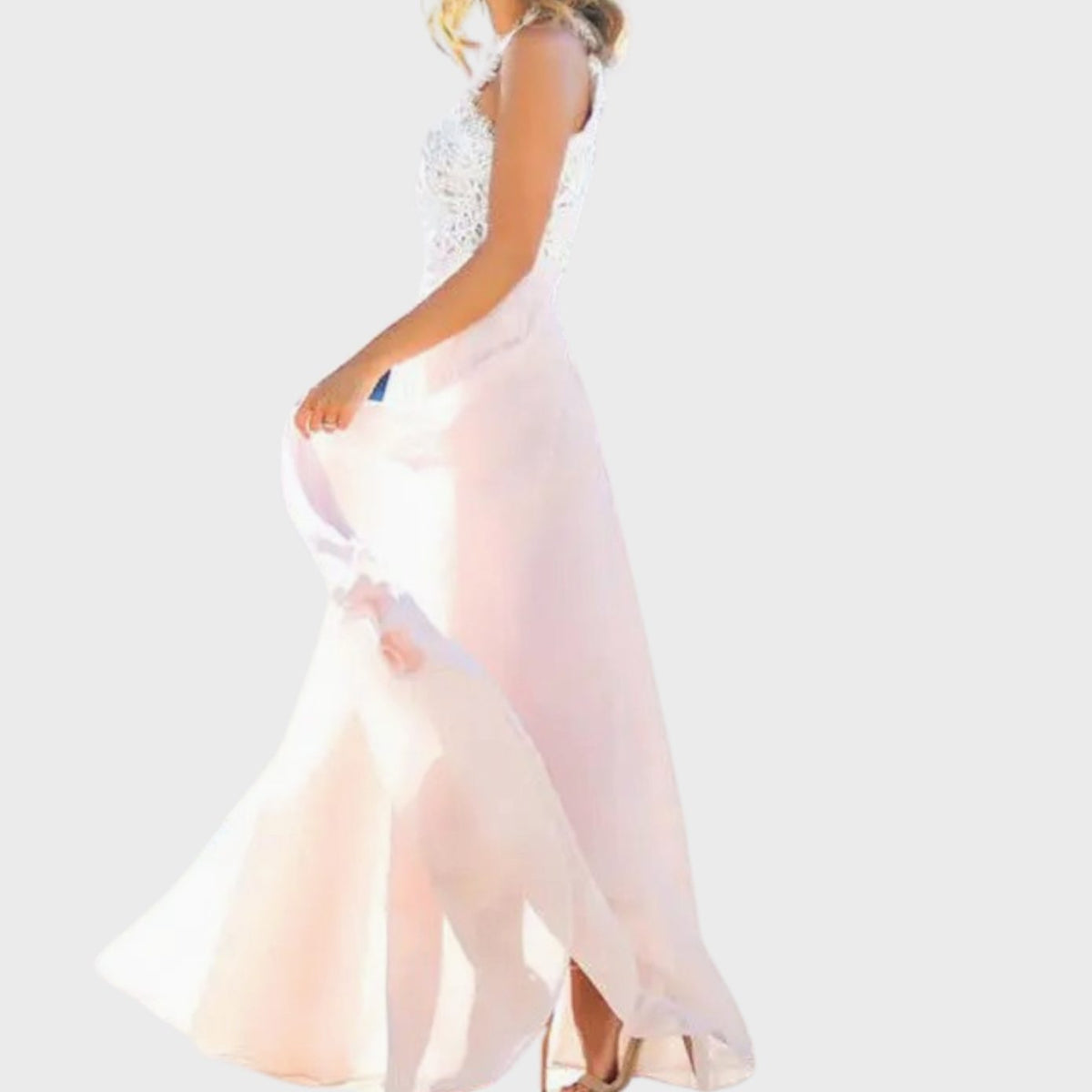 Susan | Women's Lace Chiffon Maxi Dress for Parties