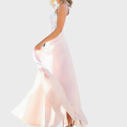 Susan | Women's Lace Chiffon Maxi Dress for Parties