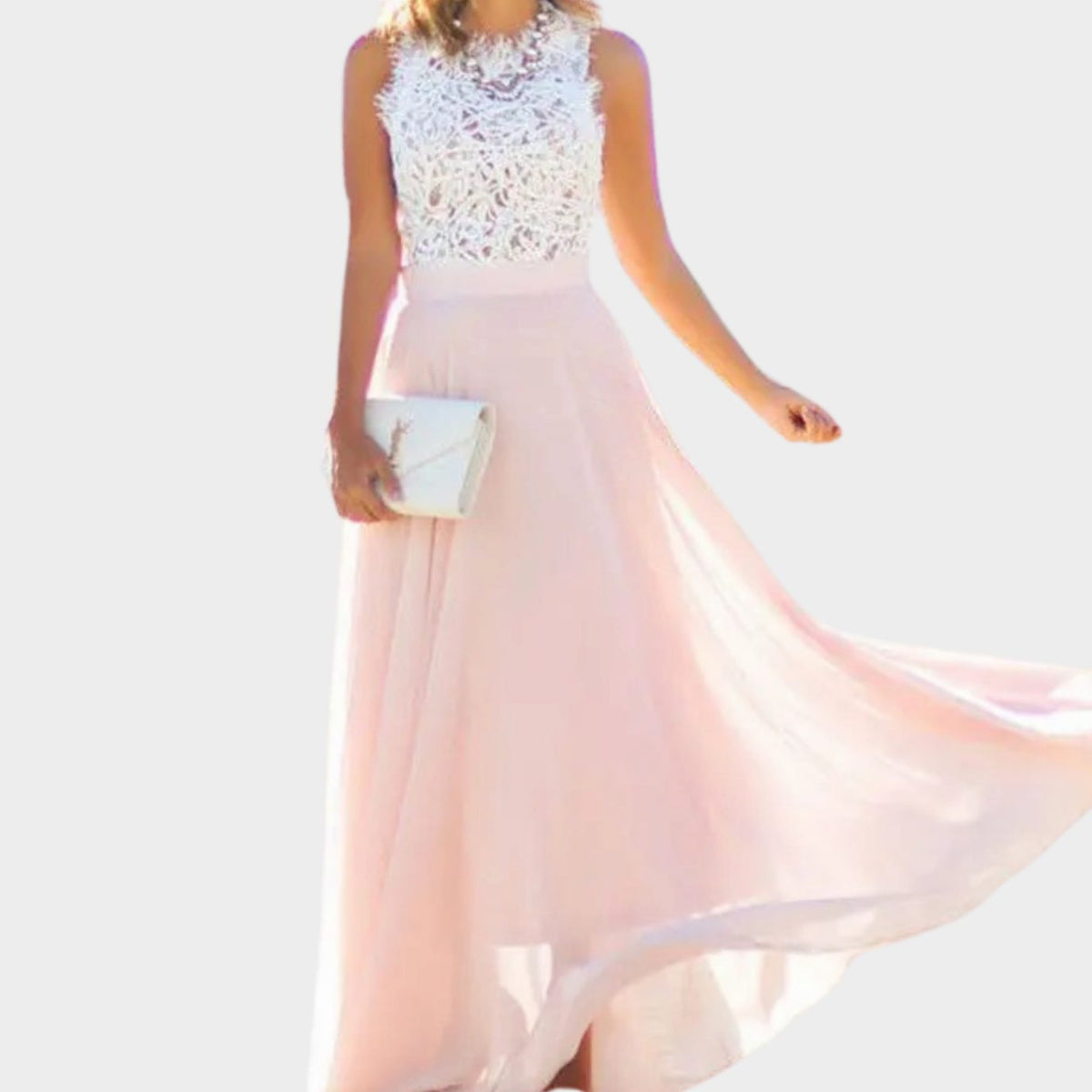 Susan | Women's Lace Chiffon Maxi Dress for Parties