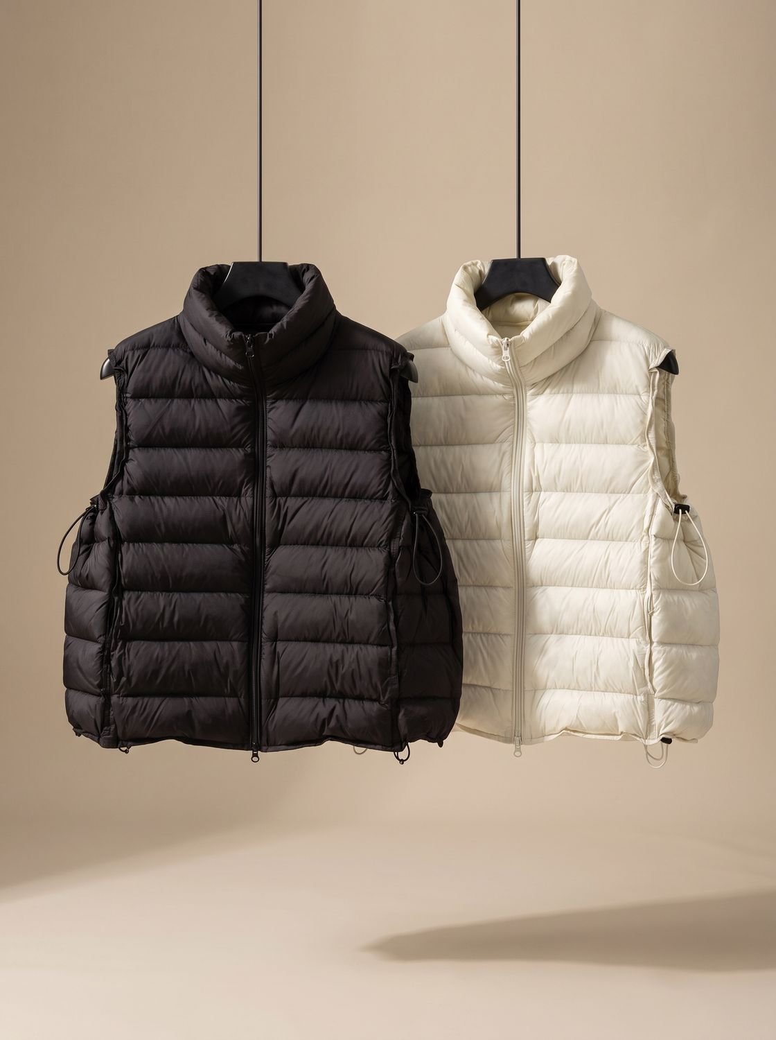 Christabel | Women's Quilted Vest with Two-Way Zip and Stand-Up Collar