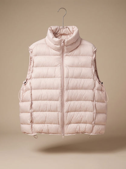 Christabel | Women's Quilted Vest with Two-Way Zip and Stand-Up Collar