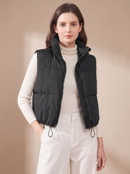 Ginetta | Women's Ultra-Lightweight Quilted Vest with Stand-Up Collar