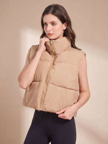 Ginetta | Women's Ultra-Lightweight Quilted Vest with Stand-Up Collar