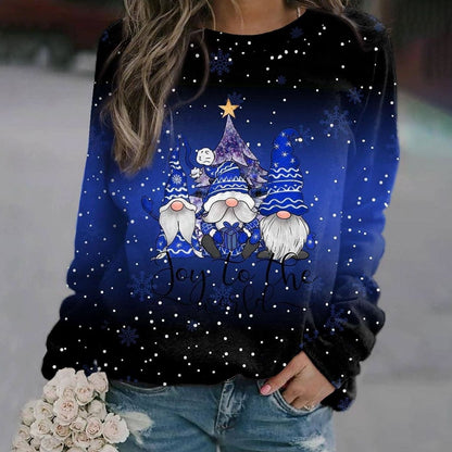 Violet | Women's Relaxed Fit Christmas Holiday Sweater with Round Neck