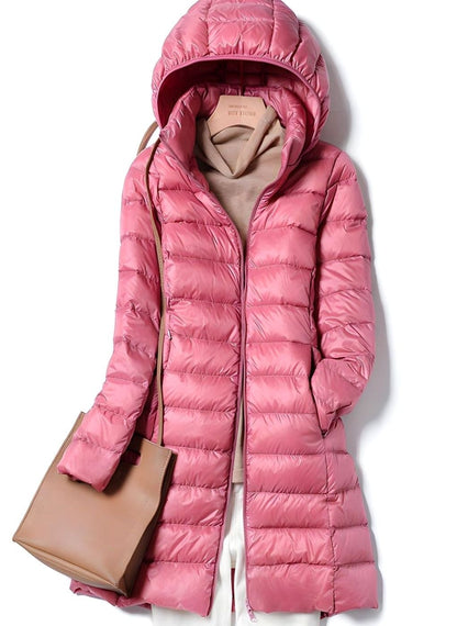 Nicole | Women's Lightweight Long Quilted Winter Jacket