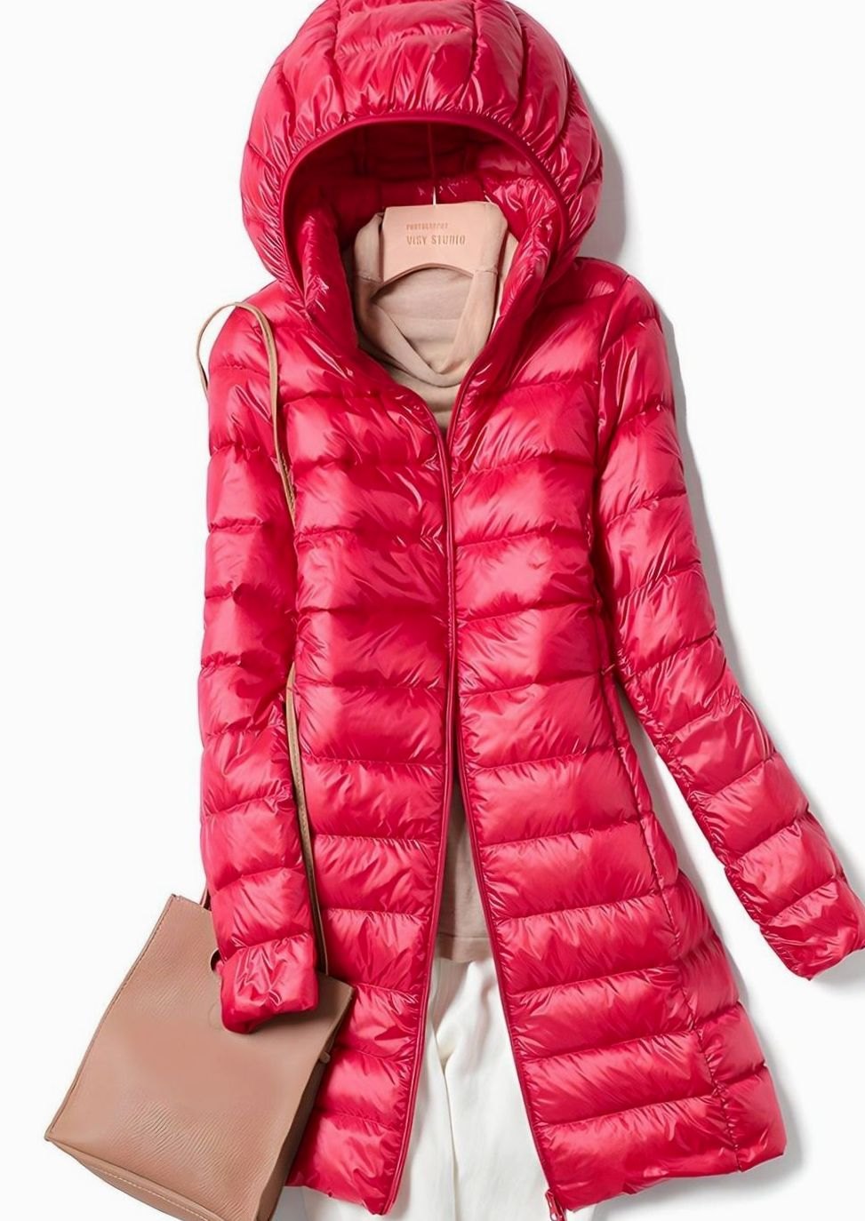 Nicole | Women's Lightweight Long Quilted Winter Jacket