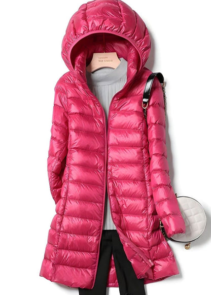 Nicole | Women's Lightweight Long Quilted Winter Jacket