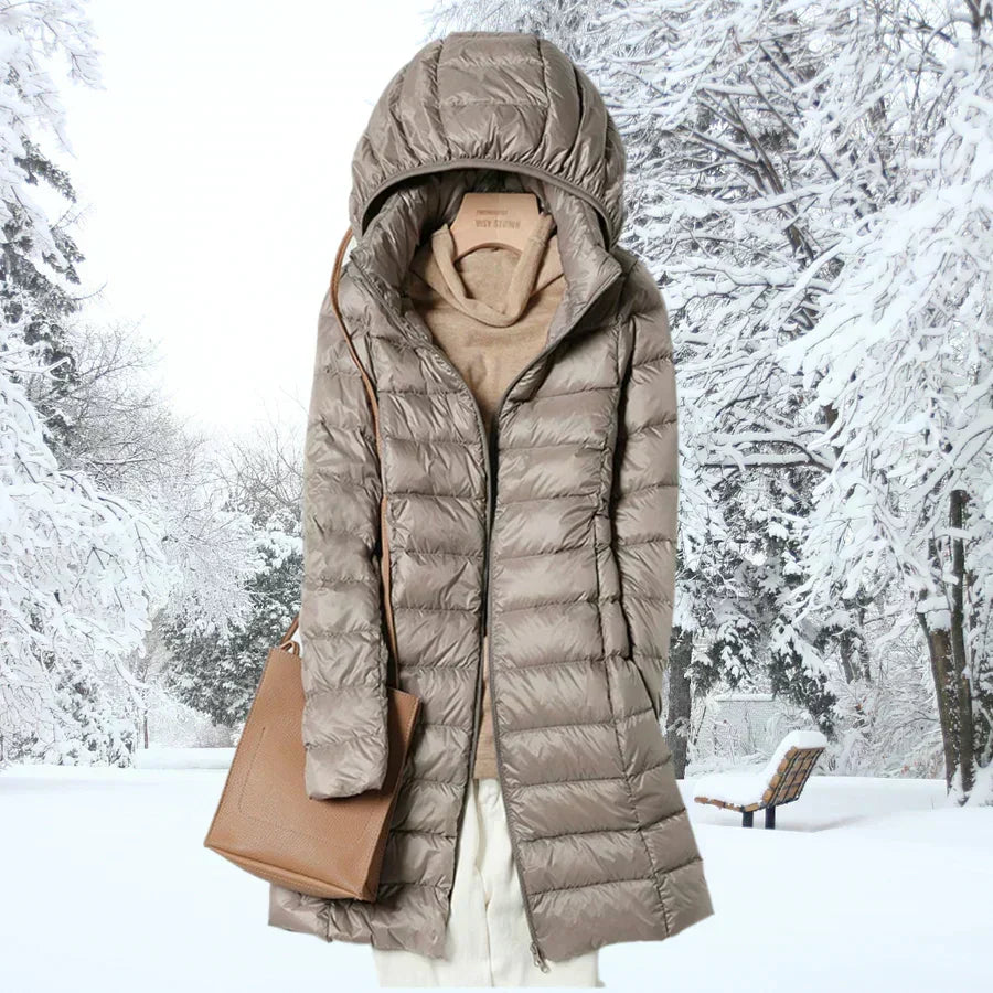 Cressida | Women's Mid-Length Hooded Puffer Jacket