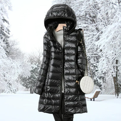 Cressida | Women's Mid-Length Hooded Puffer Jacket