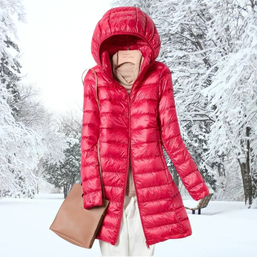 Cressida | Women's Mid-Length Hooded Puffer Jacket