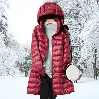 Cressida | Women's Mid-Length Hooded Puffer Jacket