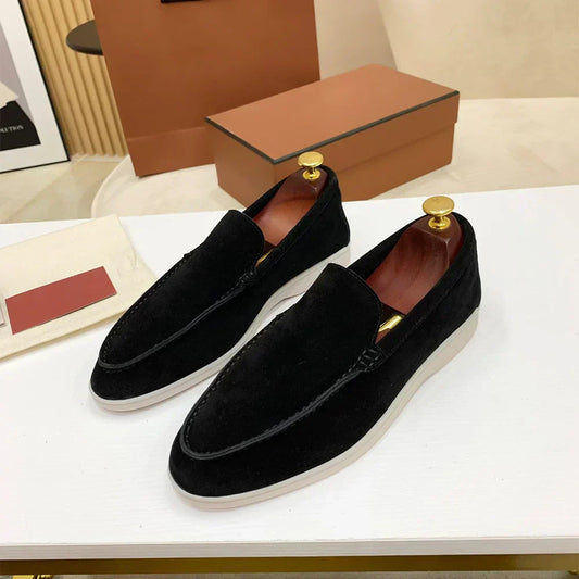 Axel | Men’s Suede Slip-On Moc-Toe Loafers | Classic