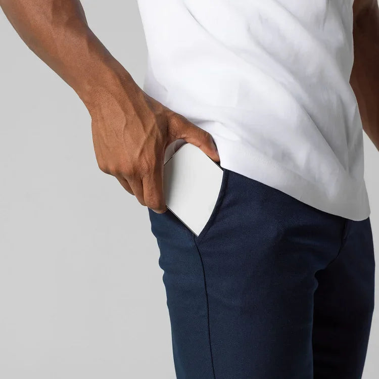 Alexander | Men's Casual Chino Trousers with Elastic Waist