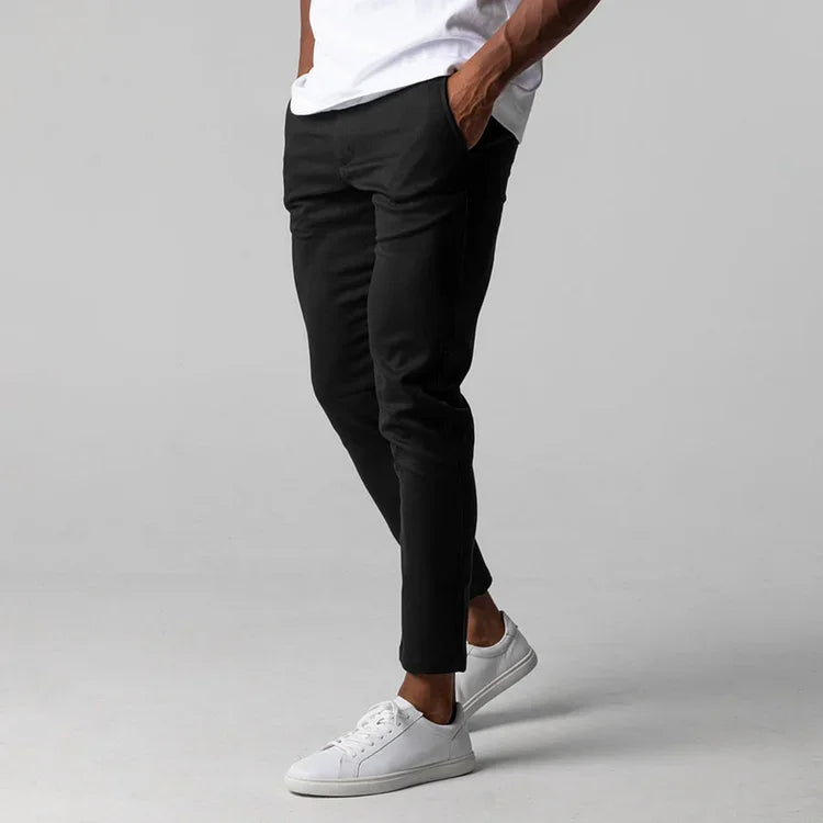 Alexander | Men's Casual Chino Trousers with Elastic Waist