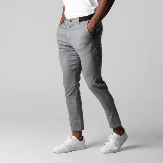 Alexander | Men's Casual Chino Trousers with Elastic Waist