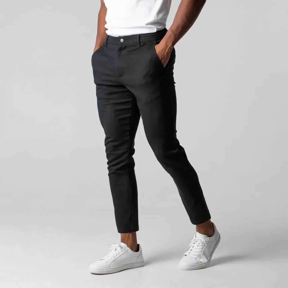 Alexander | Men's Casual Chino Trousers with Elastic Waist