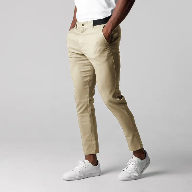 Alexander | Men's Casual Chino Trousers with Elastic Waist