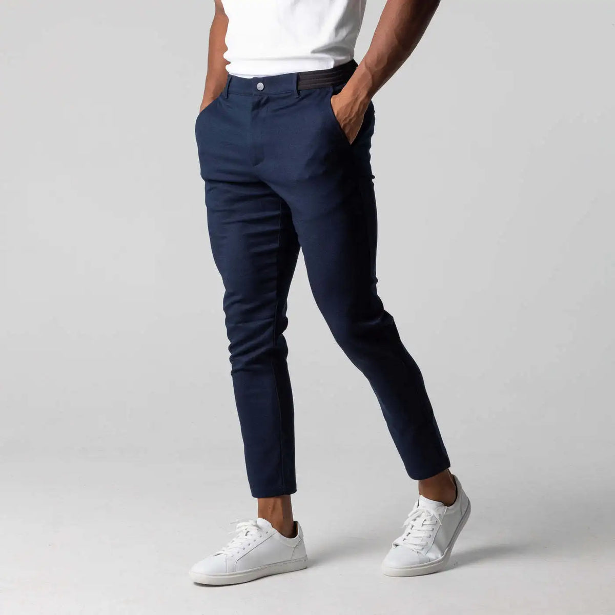 Alexander | Men's Casual Chino Trousers with Elastic Waist