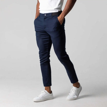 Alexander | Men's Casual Chino Trousers with Elastic Waist