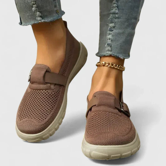 Delia | Women’s Spring Buckle Sneakers | Comfortable