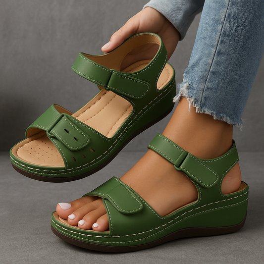 Madison | Orthopedic Wedge Sandals with Adjustable Strap
