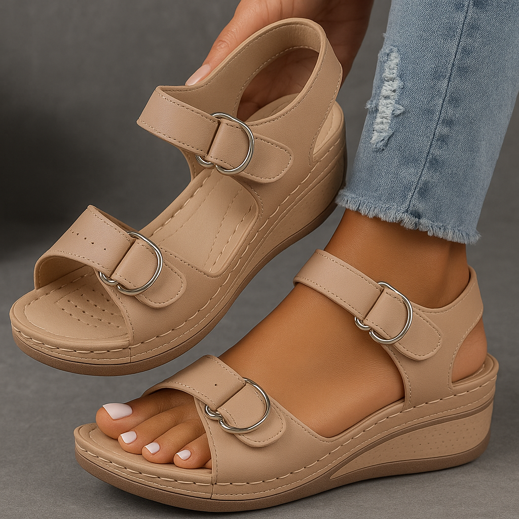 Madison | Orthopedic Wedge Sandals with Adjustable Strap