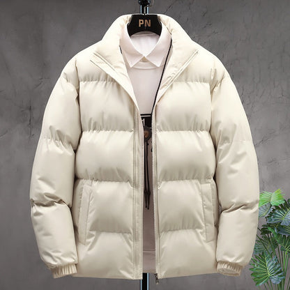 Benjamin | Men's Padded Winter Jacket with Stand Collar
