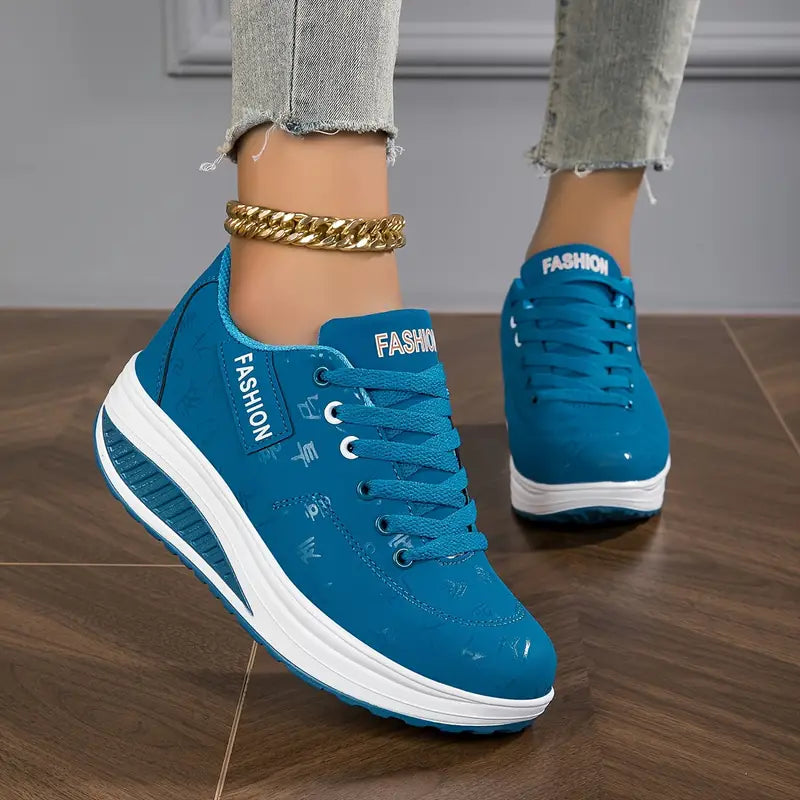 Zanvera | Women Lace Up Sneakers with Cushioned Sole and Supportive Design