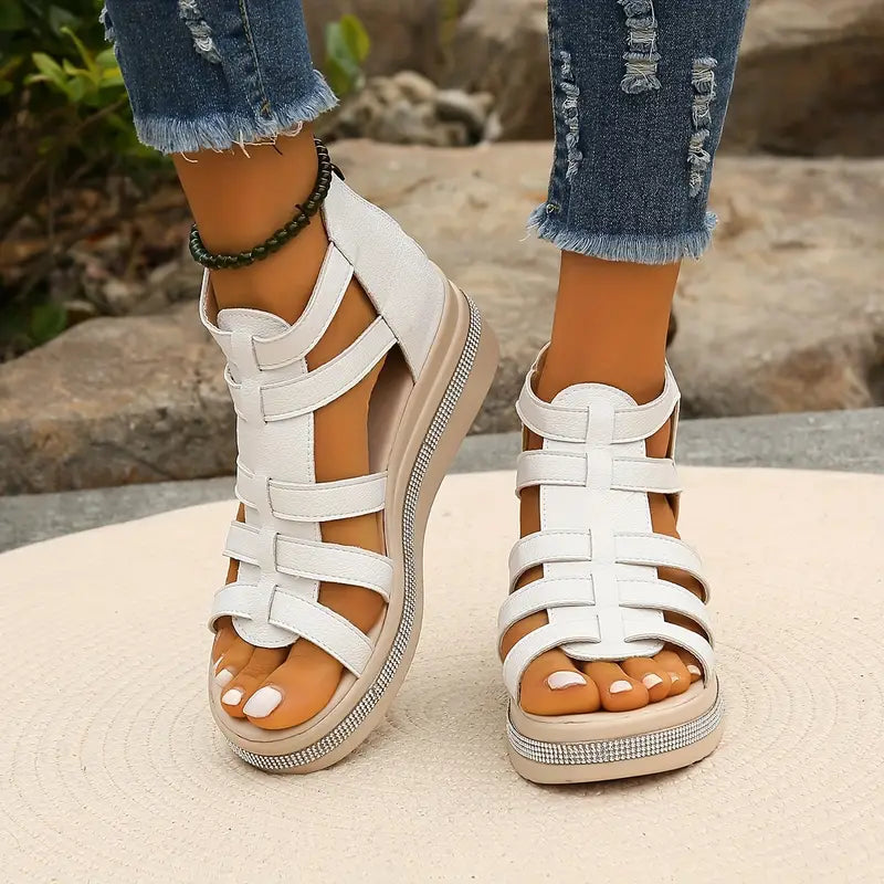 Nova | Comfort Sandals with Rhinestone Strap Design
