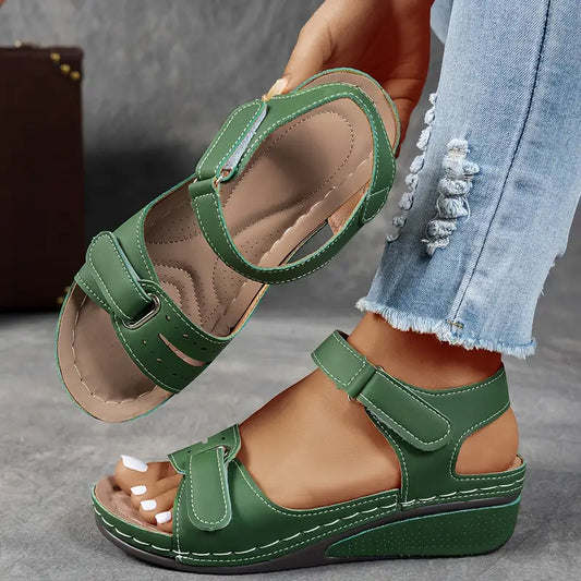 Madison | Orthopedic Wedge Sandals with Adjustable Strap