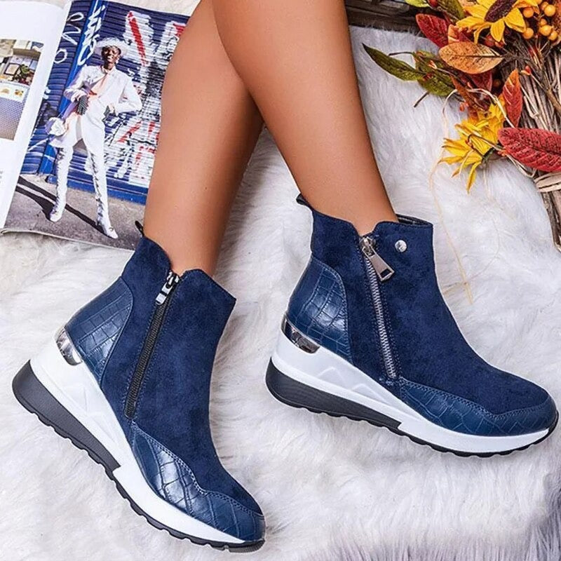 Cynthia | Women's Elegant Ankle Boots with Side Zipper