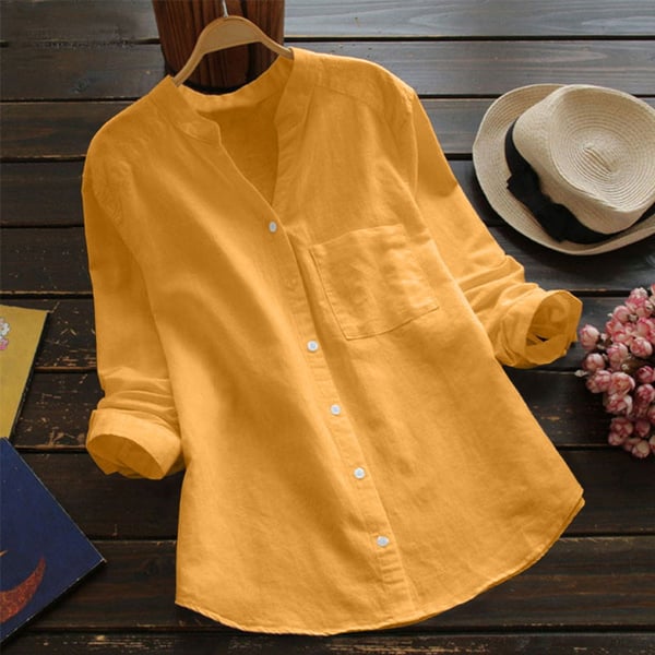 Liora | Women blouse with button front and relaxed fit design