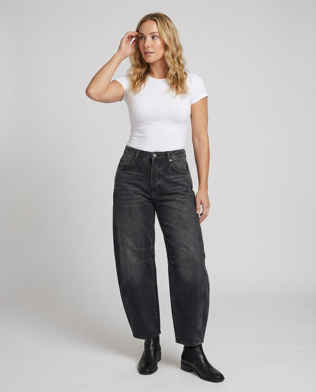 Westlyn | Women’s High-Waist Relaxed Tapered Jeans | Casual