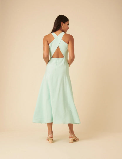 Grace | Women’s elegant slim fit classic midi dress