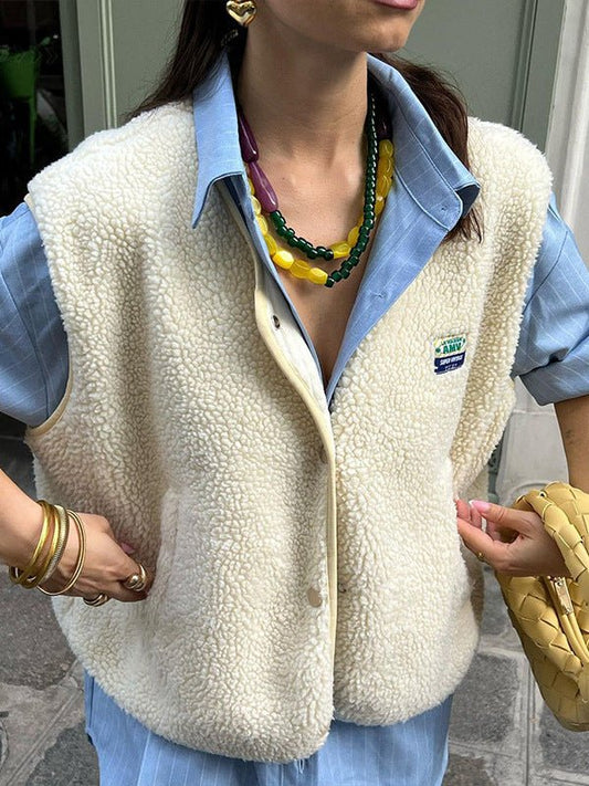 Danica | Women’s Sleeveless Buttoned Vest | Cozy