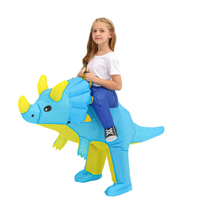 Claiborne | Inflatable Halloween Costume with Funny Dinosaur Design
