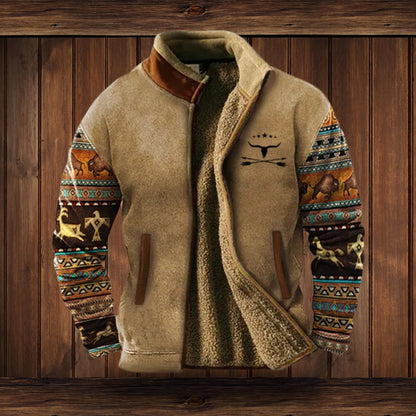 Caleb | Men's Fleece Outdoor Jacket with Sherpa Lining
