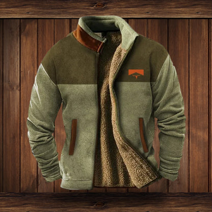 Caleb | Men's Fleece Outdoor Jacket with Sherpa Lining