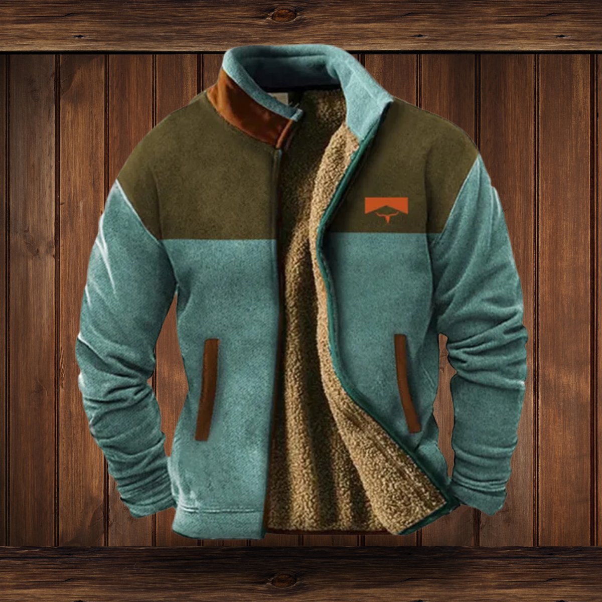 Caleb | Men's Fleece Outdoor Jacket with Sherpa Lining