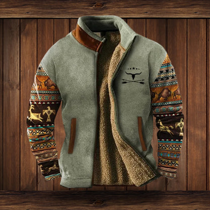 Caleb | Men's Fleece Outdoor Jacket with Sherpa Lining