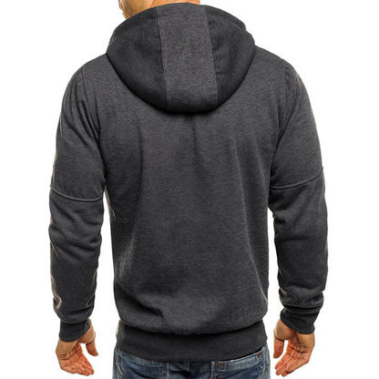 Nicholas | Men's Zip-Up Hoodie with Chest Pocket