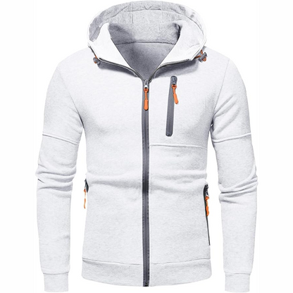 Nicholas | Men's Zip-Up Hoodie with Chest Pocket