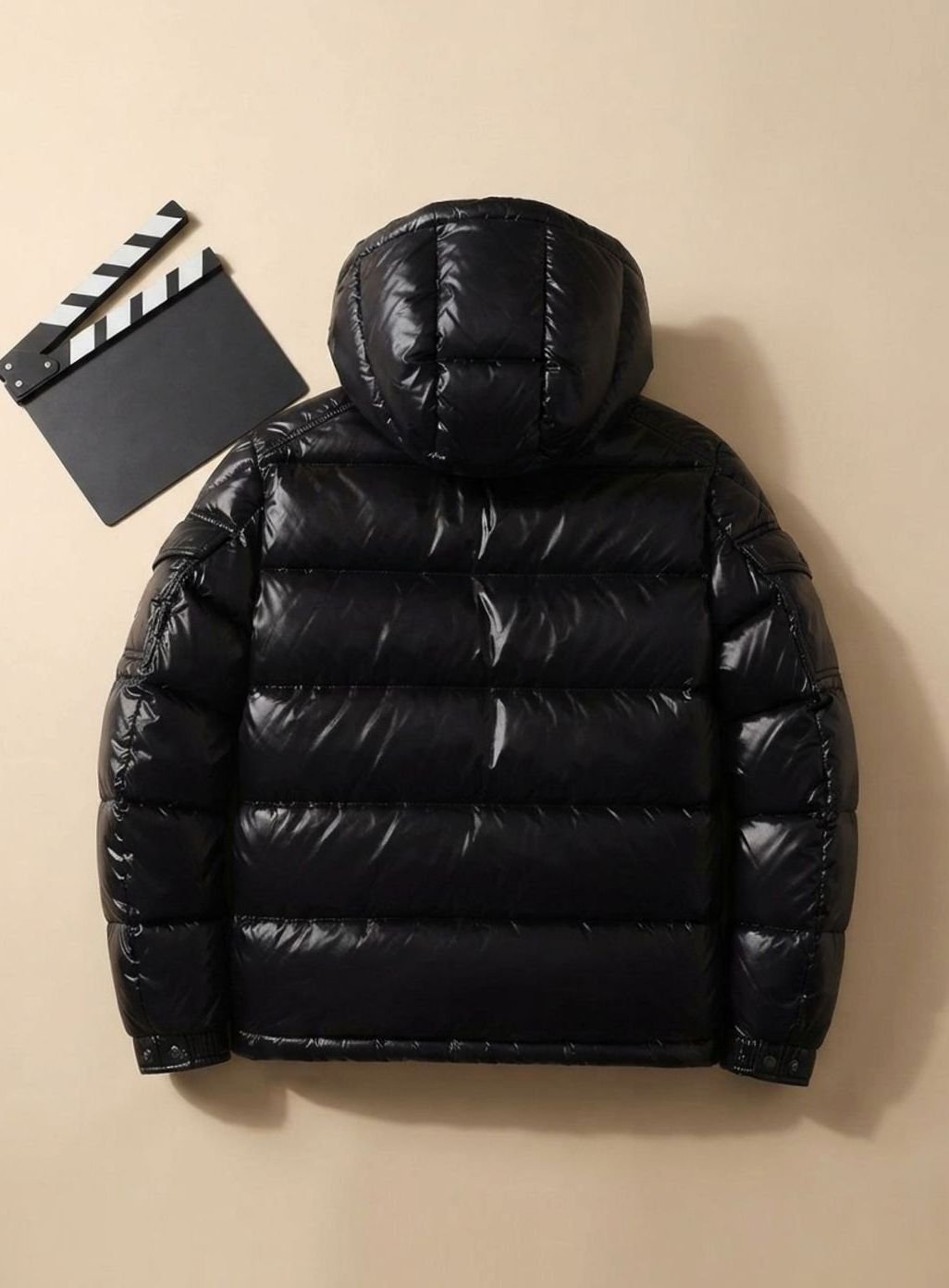 James | Men's Glossy Windproof Puffer Jacket with Duck Down