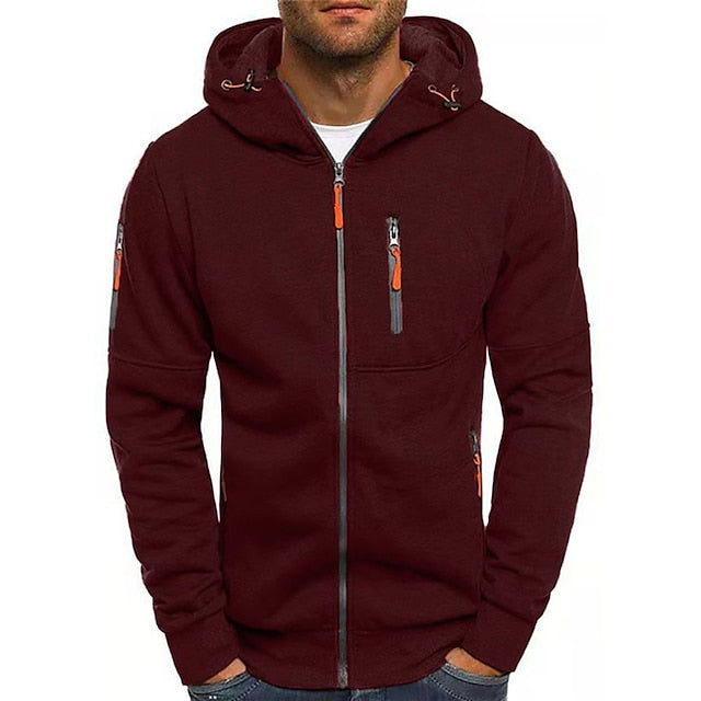 Ralfh | Men's Hooded Jacket with Full-Length Zip
